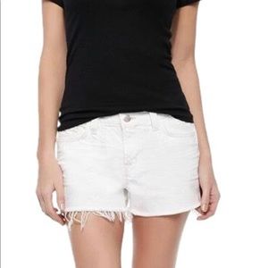 J Brand White Jean Shorts